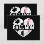 Ball Mama Shirt Herzlich Willkommen bei der Baseba (Vorne/Hinten)