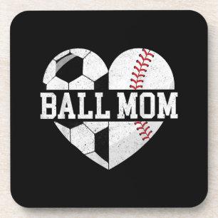 Ball Mama Shirt Herzlich Willkommen bei der Baseba Getränkeuntersetzer
