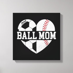 Ball Mama Shirt Herzlich Willkommen bei der Baseba Leinwanddruck