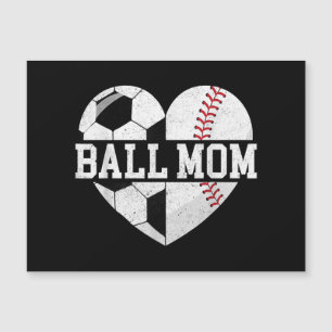 Ball Mama Shirt Herzlich Willkommen bei der Baseba Magnetkarte