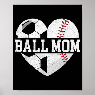 Ball Mama Shirt Herzlich Willkommen bei der Baseba Poster