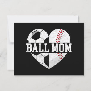 Ball Mama Shirt Herzlich Willkommen bei der Baseba Postkarte