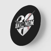 Ball Mama Shirt Herzlich Willkommen bei der Baseba Runde Wanduhr (Winkel)