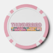 BALL MARKER - PINK FLORAL POKERCHIPS (Rückseite)