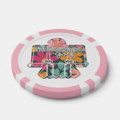 BALL MARKER - PINK FLORAL POKERCHIPS (Einzeln)