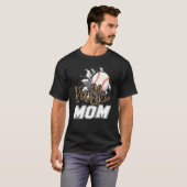 Ball Mom Leopard Baseball Softball Mama Women Moth T-Shirt (Vorne ganz)