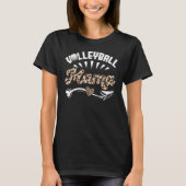 Ball Mom Mother's Day Volleyball Mama Leopard T-Shirt (Vorderseite)