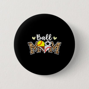 Ball Mutti Leopard Fußball American Football Baseb Button