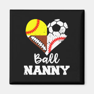 Ball Nanny Fußball Football Baseball Softball Spie Magnet