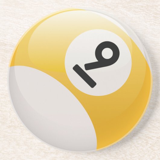 Ball neun sandstein untersetzer (Vorne)