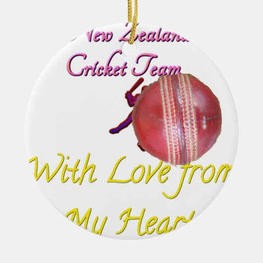 Ball NEWZEALAND Keramik Ornament (Vorne)