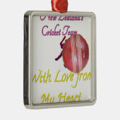 Ball NEWZEALAND Silbernes Ornament (Rechts)