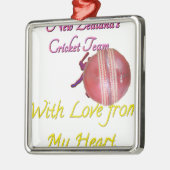 Ball NEWZEALAND Silbernes Ornament (Links)