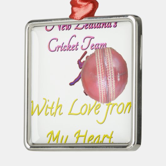 Ball NEWZEALAND Silbernes Ornament (Links)