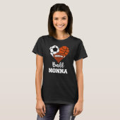 Ball Nonna Herzsoccer Basketball Basketball Nonna T-Shirt (Vorne ganz)
