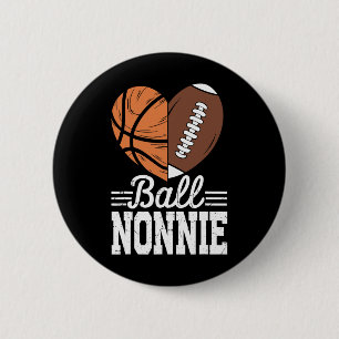 Ball Nonnie Basketball Fußball Spielball Sport Lov Button