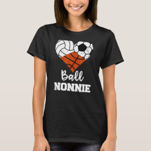 Ball Nonnie Heart Volleyball Fußball Basketball Nr T-Shirt