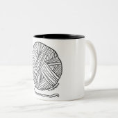 Ball o Garn Zweifarbige Tasse (VorderseiteRechts)