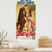 "Ball of Fire" Movie Poster (Küche)