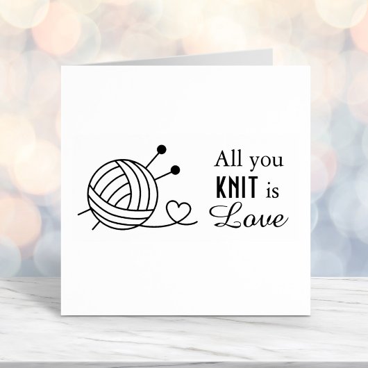 Ball of Knitting Yarn Craft - Alles, was ihr Stric Permastempel