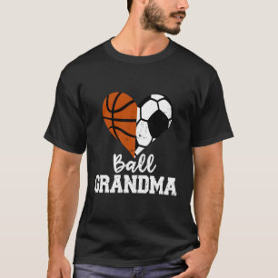 Ball Oma Funny Soccer Basketball Oma T-Shirt