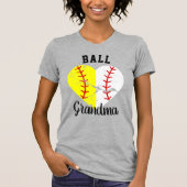 Ball Oma Nana Meemaw Softball/Baseballhemd T-Shirt (Vorderseite)