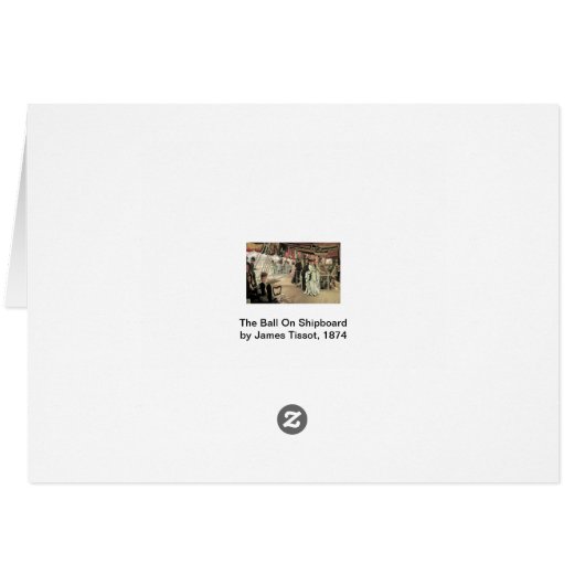 Ball on Shipboard von James Tissot, Viktorianisch (Rückseite Horizontal)