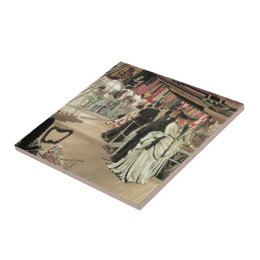 Ball on Shipboard von James Tissot, Viktorianisch Fliese (Seite)