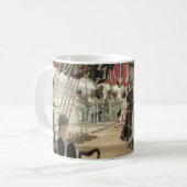 Ball on Shipboard von James Tissot, Viktorianisch Kaffeetasse (Vorderseite Links)