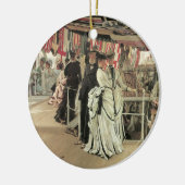 Ball on Shipboard von James Tissot, Viktorianisch Keramikornament (Links)