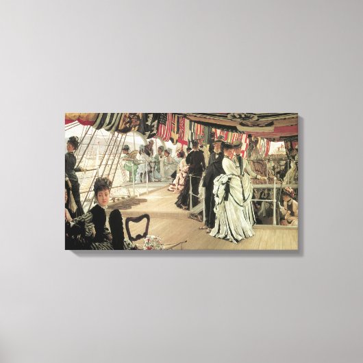 Ball on Shipboard von James Tissot, Viktorianisch Leinwanddruck (Vorderseite)