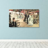 Ball on Shipboard von James Tissot, Viktorianisch Leinwanddruck (Insitu (Holzboden))