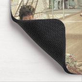 Ball on Shipboard von James Tissot, Viktorianisch Mousepad (Ecke)