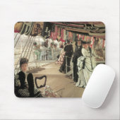 Ball on Shipboard von James Tissot, Viktorianisch Mousepad (Mit Mouse)
