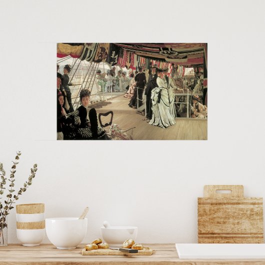 Ball on Shipboard von James Tissot, Viktorianisch Poster (Küche)