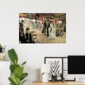 Ball on Shipboard von James Tissot, Viktorianisch Poster (Heimbüro)