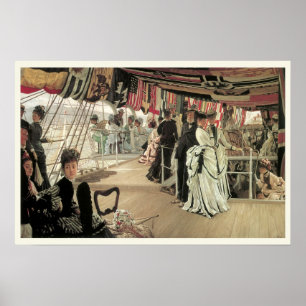 Ball on Shipboard von James Tissot, Viktorianisch Poster