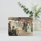 Ball on Shipboard von James Tissot, Viktorianisch Postkarte (Stehend Vorderseite)
