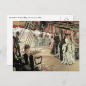 Ball on Shipboard von James Tissot, Viktorianisch Postkarte (Vorne/Hinten)