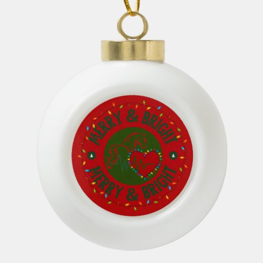 Ball Ornament Merry & Bright (Vorderseite)