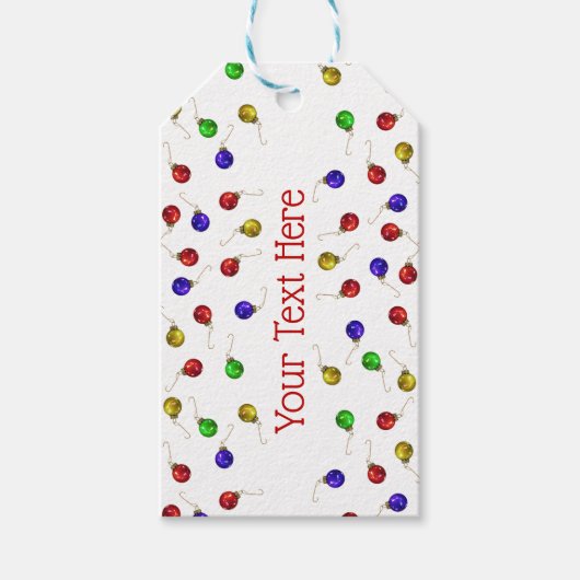 Ball-Ornamente Geschenkanhänger (Vorderseite)
