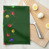 Ball-Ornamente Handtuch (Viertel Falte)