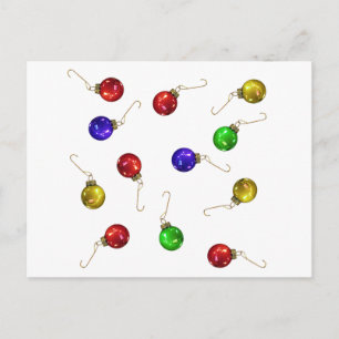 Ball-Ornamente Postkarte
