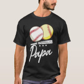 Ball Papa Baseball Softball T-Shirt (Vorderseite)