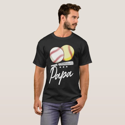 Ball Papa Baseball Softball T-Shirt (Vorne ganz)