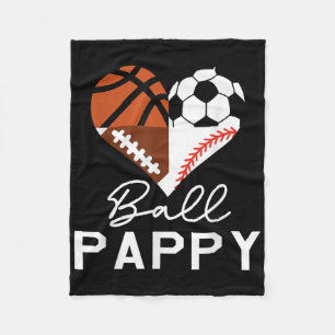 Ball Pappy Basketball Fußball Baseball Soccer Fleecedecke