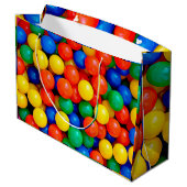 Ball Pit Themed Birthday Bag Große Geschenktüte (Rückseite Schrägansicht)