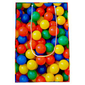 Ball Pit Themed Birthday Bag Mittlere Geschenktüte (Rückseite)