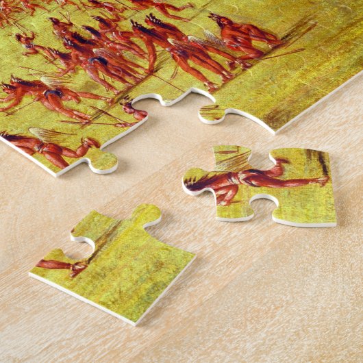 Ball Play of the Choctaw Ball Up George Catlin Puzzle (Seite)