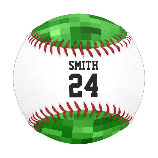 Ball Player Name Number Green Red Sports (Rückseite)